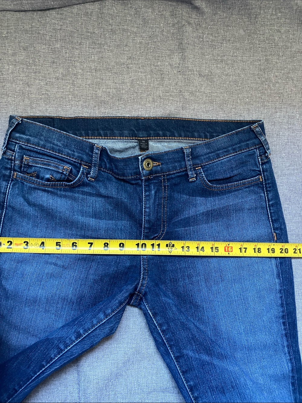 True Religion Victoria Mid Rise Dark Blue Skinny Jeans size 32 - Picture 15 of 15